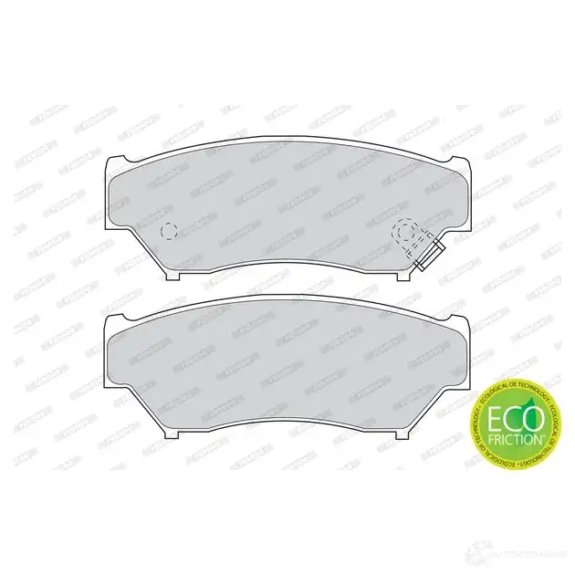 Тормозные колодки дисковые, комплект FERODO 21908 2 1907 FDB1020 715862 изображение 1