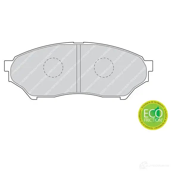 Тормозные колодки дисковые, комплект FERODO M5Q1C 2348 7 FDB1596 716174