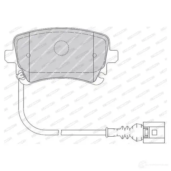 Тормозные колодки дисковые, комплект FERODO 721658 MZVZ8B3 23 326 FVR1644 изображение 4