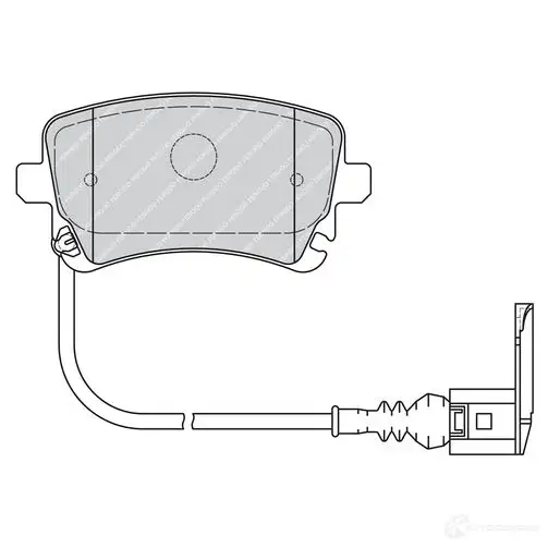 Тормозные колодки дисковые, комплект FERODO 721658 MZVZ8B3 23 326 FVR1644 изображение 5