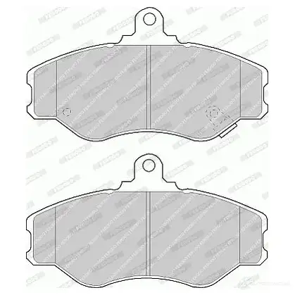 Тормозные колодки дисковые, комплект FERODO FVR1014 230 81 721610 23082 - Изображение 1