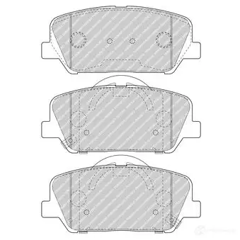 Тормозные колодки дисковые, комплект FERODO 25726 24 915 FDB4984 1424452940 изображение 0