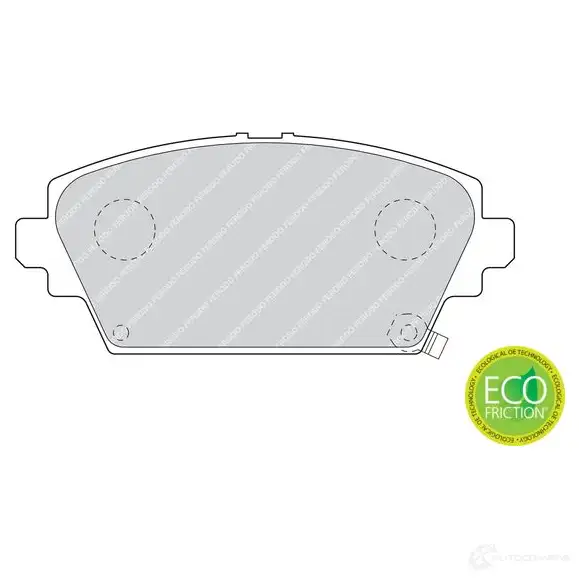 Тормозные колодки дисковые, комплект FERODO 23 094 716055 FDB1439 23095 - Изображение 1