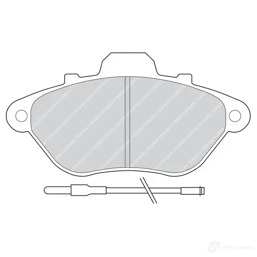 Тормозные колодки дисковые, комплект FERODO 716953 212 98 N0EYI5P FDB623