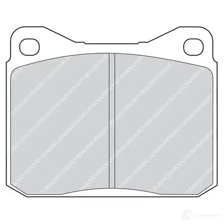 Тормозные колодки дисковые, комплект FERODO 715963 FDB129 5016687009675 CW 9I3CX