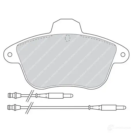 Тормозные колодки дисковые, комплект FERODO J6ZOUW 215 04 717014 FDB742