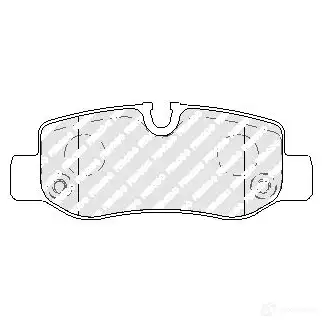 Тормозные колодки дисковые, комплект FERODO FVR5013 RC6E5 E 1437948221