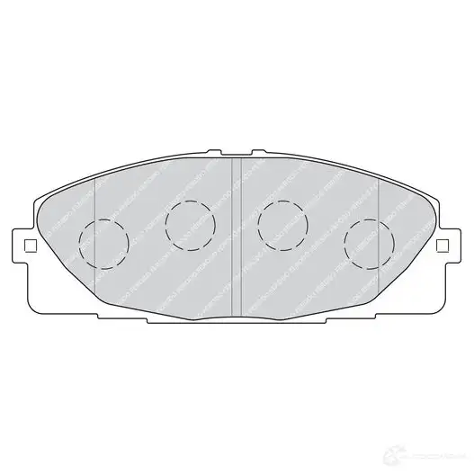 Тормозные колодки дисковые, комплект FERODO O3FO4O 246 80 721708 FVR4327 изображение 0