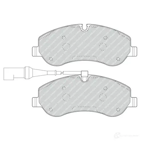 Тормозные колодки дисковые, комплект FERODO 2560 2 K9VR17I 1210168185 FVR4909 изображение 4