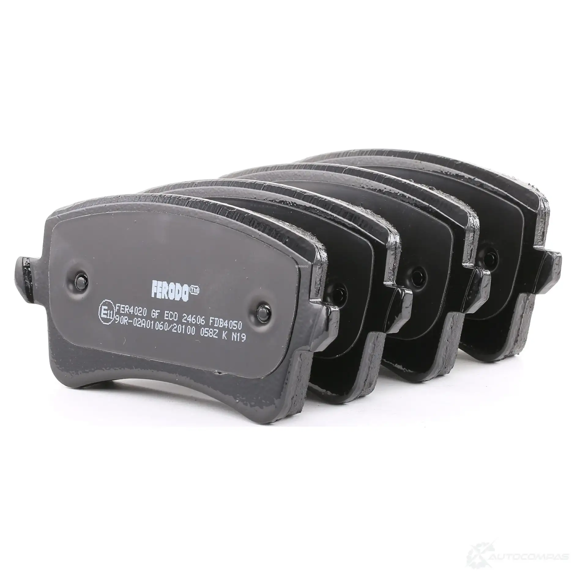 Тормозные колодки дисковые, комплект FERODO FDB4050 SJN74YH 2 4606 716572 - Изображение 1