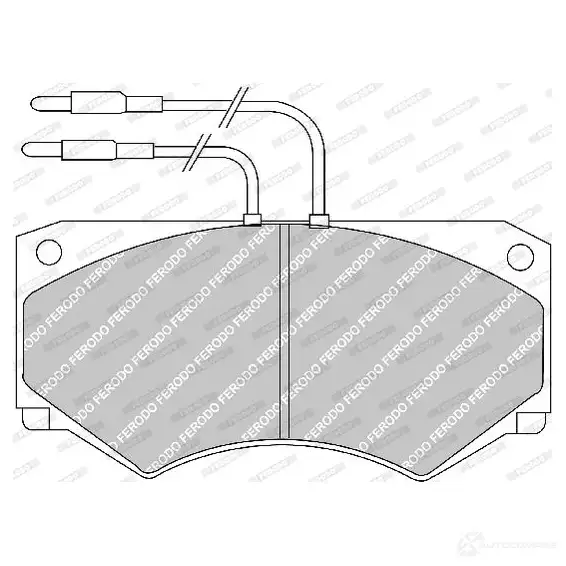 Тормозные колодки дисковые, комплект FERODO FVR492 VAHOQ4J 721719 210 06 - Изображение 1