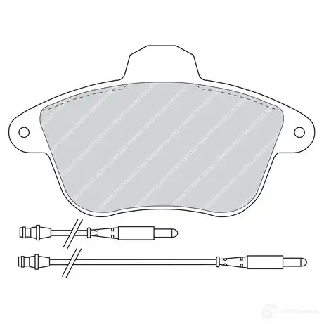 Тормозные колодки дисковые, комплект FERODO 2150 7 QCAMZ 717016 FDB746