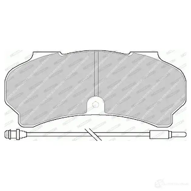 Тормозные колодки дисковые, комплект FERODO FDB626 2 0366 FVR626 721729 - Изображение 1