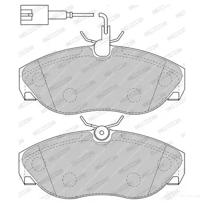 Тормозные колодки дисковые, комплект FERODO RHA4RV 0 FDB1396 716021 5016687189476 - Изображение 1