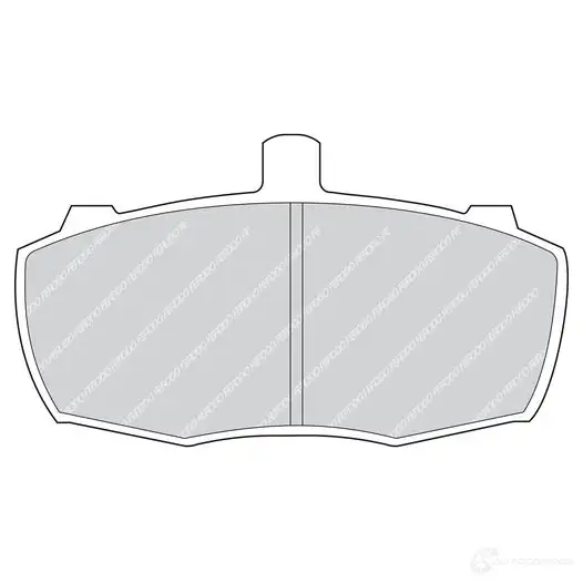 Тормозные колодки дисковые, комплект FERODO FVR690 FDB690 721734 2090 4 изображение 1