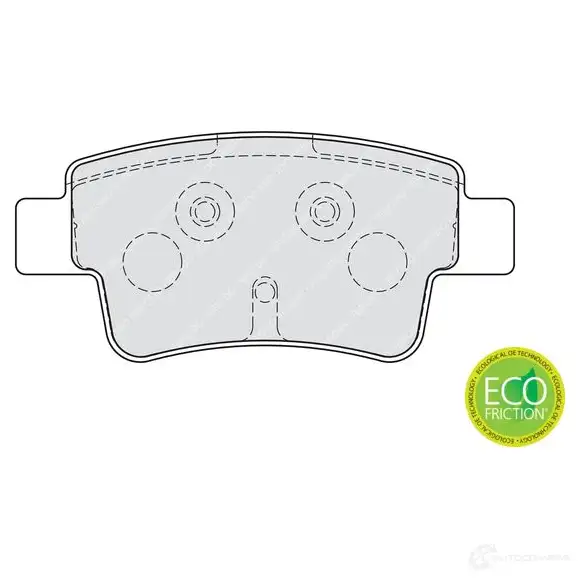 Тормозные колодки дисковые, комплект FERODO 716347 2434 9 FDB1858 5H0V5E