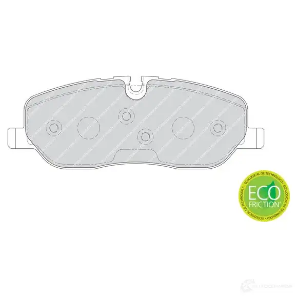 Тормозные колодки дисковые, комплект FERODO FJ5OA FDB1615 24 191 716192 изображение 7