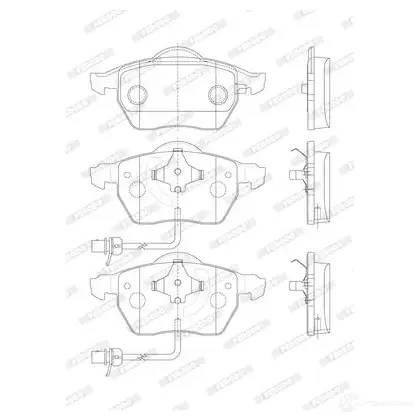 Тормозные колодки дисковые, комплект FERODO 23018 716273 FDB1717 2 0676 изображение 6