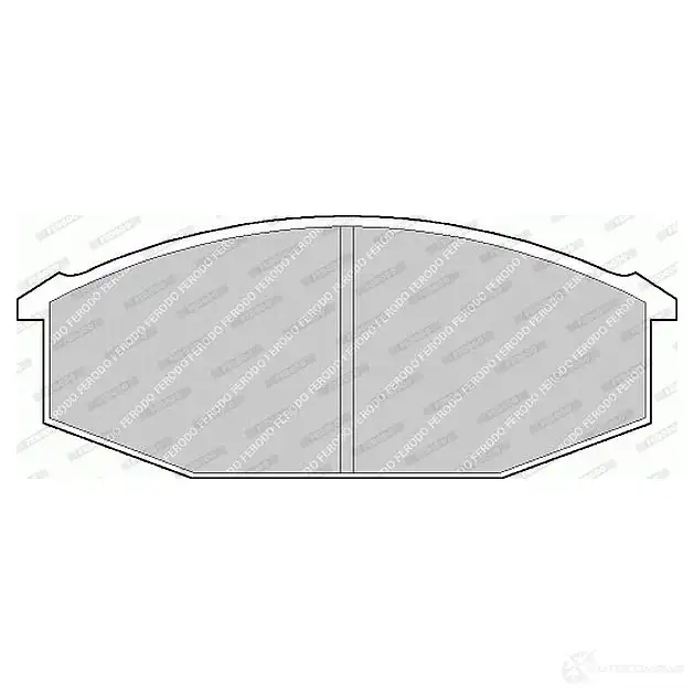 Тормозные колодки дисковые, комплект FERODO FDB215 721684 206 28 FVR215 изображение 0