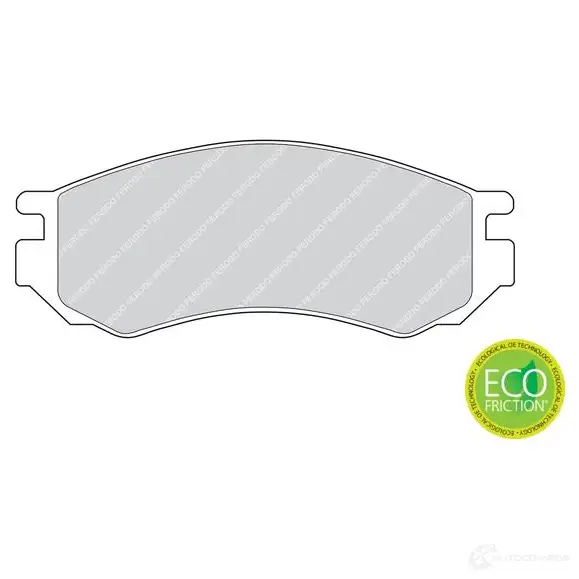 Тормозные колодки дисковые, комплект FERODO FDB788 BBREDB 213 86 717038 изображение 0