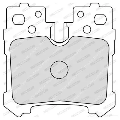 Тормозные колодки дисковые, комплект FERODO FDB4210 716652 242 44 VOCAM изображение 0