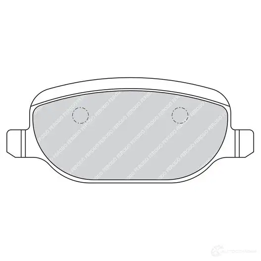 Тормозные колодки дисковые, комплект FERODO IU8DHC 2 3760 FDB1795 716318 - Изображение 1