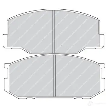 Тормозные колодки дисковые, комплект FERODO W2XQO 716479 212 50 FDB265