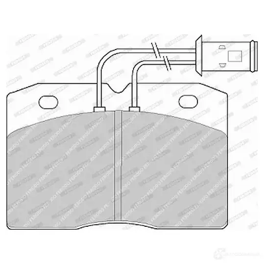 Тормозные колодки дисковые, комплект FERODO 721723 FVR511 2104 8 21188 изображение 0
