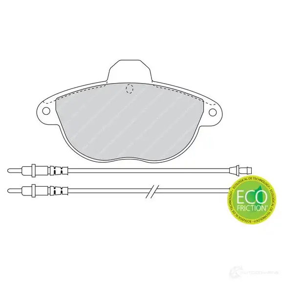 Тормозные колодки дисковые, комплект FERODO 231 46 FDB1069 715893 WNJJCN - Изображение 1