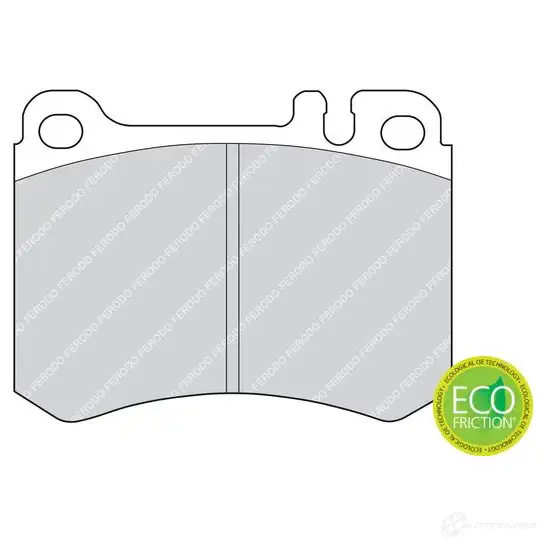 Тормозные колодки дисковые, комплект FERODO NGZKL 210 24 FDB629 716955
