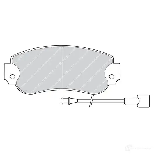 Тормозные колодки дисковые, комплект FERODO FDB257 2066 1 716476 P8OSMN изображение 0