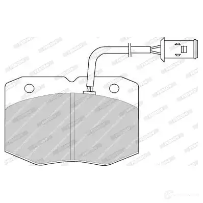 Тормозные колодки дисковые, комплект FERODO FVR713 290 38 FDB713 721738 - Изображение 1