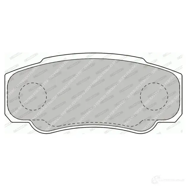 Тормозные колодки дисковые, комплект FERODO 239 21 721642 FVR1480 FDB1480 - Изображение 1