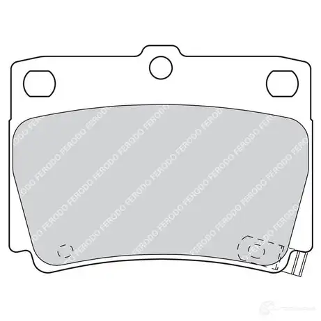 Тормозные колодки дисковые, комплект FERODO 23 593 23594 FDB1570 716161 - Изображение 1