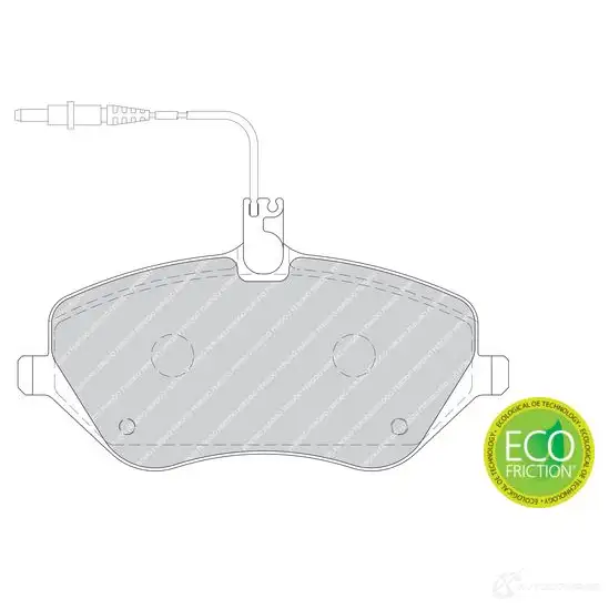 Тормозные колодки дисковые, комплект FERODO 716276 24174 241 33 FDB1726 изображение 5