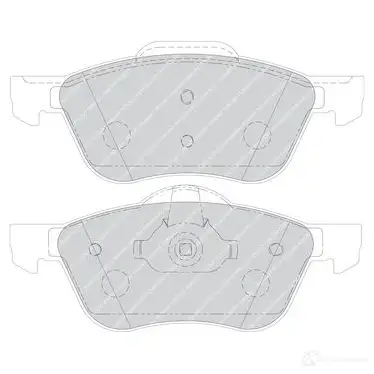 Тормозные колодки дисковые, комплект FERODO 2 3159 FDB1674 23160 716244 изображение 0
