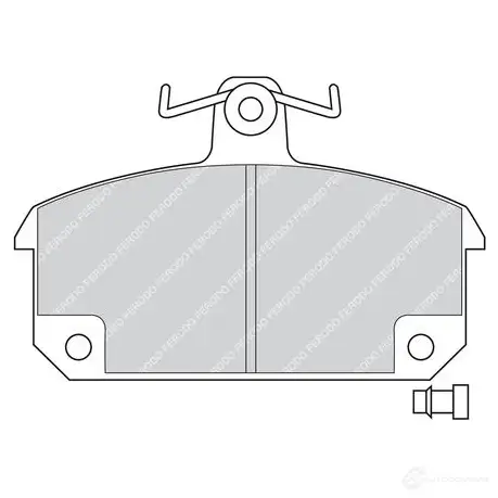 Тормозные колодки дисковые, комплект FERODO 20672 716401 FDB194 206 71