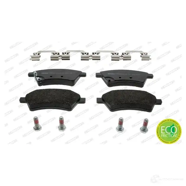Тормозные колодки дисковые, комплект FERODO 24 391 24392 716358 FDB1875 - Изображение 1