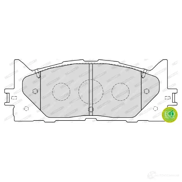Тормозные колодки дисковые, комплект FERODO FDB1991 716441 KBEVU 2435 0 - Изображение 1