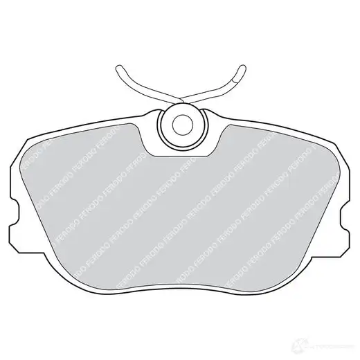 Тормозные колодки дисковые, комплект FERODO 716905 2101 0 UPYNQ1R FDB536