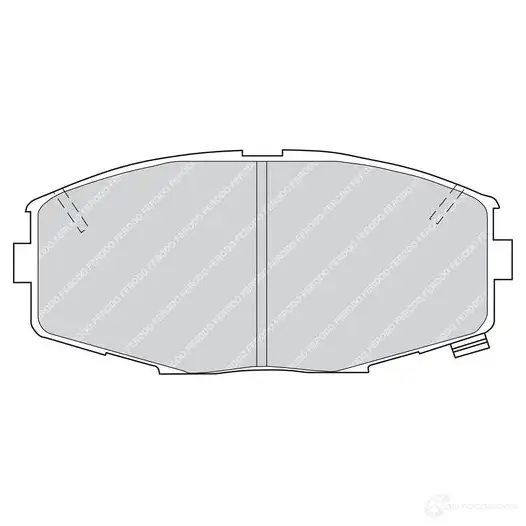 Тормозные колодки дисковые, комплект FERODO 2 1187 036TPQ FDB476 716872