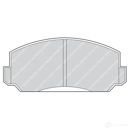 Тормозные колодки дисковые, комплект FERODO 716124 17BT65 2 0535 FDB152 изображение 0