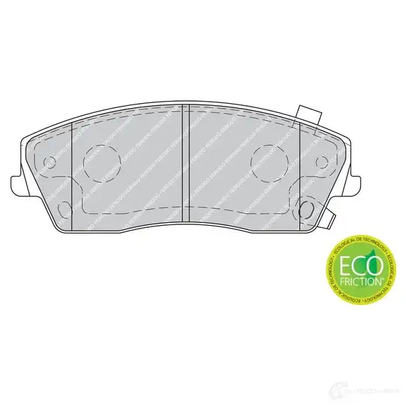 Тормозные колодки дисковые, комплект FERODO 2416 6 716412 JLA1S58 FDB1954 - Изображение 1