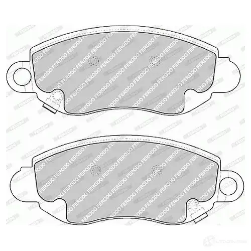 Тормозные колодки дисковые, комплект FERODO 23435 FVR1381 234 34 721632 - Изображение 1