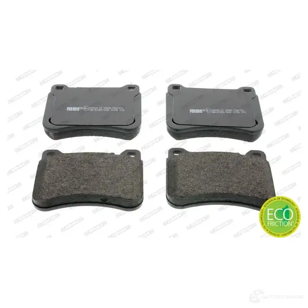 Тормозные колодки дисковые, комплект FERODO FDB1907 M4RDPU 239 45 716381 - Изображение 1