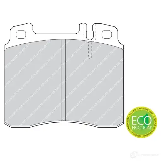 Тормозные колодки дисковые, комплект FERODO 717045 FDB800 2130 3 M1491IM изображение 0