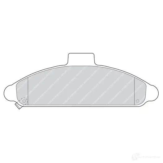 Тормозные колодки дисковые, комплект FERODO FDB716 21530 716996 215 29 изображение 0