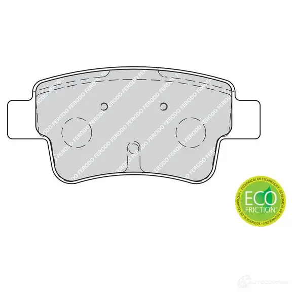 Тормозные колодки дисковые, комплект FERODO 716391 2 4349 FDB1922 G4G6G изображение 0