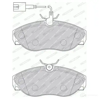 Тормозные колодки дисковые, комплект FERODO FVR1396 721634 23602 21 797 изображение 0