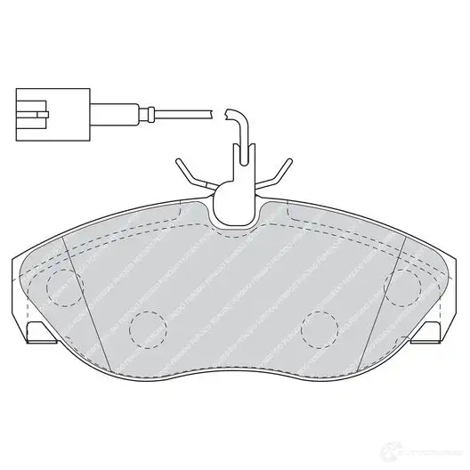 Тормозные колодки дисковые, комплект FERODO FVR1396 721634 23602 21 797 изображение 1